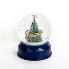 Diamond Shaped Base 100mm Christmas Tree Water Globe