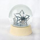 Metal Star 120mm   Promotional Snow Globe