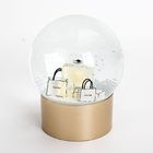100mm Gold Plastic Base Promotional Snow Globe