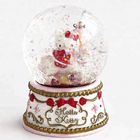 Christmas Gift PE Glitters 45mm Carousel Horse Snow Globe