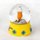 Color Painting Yellow 65mm One Piece Snow Globe