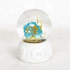 45mm Japan Movie Snowdome Iron Sheet Cartoon Figure Snow Globe Resin Base Small Glass Snowball Gifts For collection
