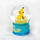 Yellow 45 Mm Pikachu Movie Snow Globe