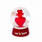 Mini 30mm Polyresin Love Heart Snow Globe