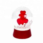 Mini 30mm Polyresin Love Heart Snow Globe