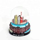 65mm Japan Souvenirs Snow Globe with High Quality Hand Painting Custom Resin Crafts Tokyo Station Glass Water Globe