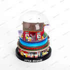 Custom Tourist snow ball Souvenirs Colorful Hand Painting Gifts Glass Water Globe Famous Tokyo building Snow Globe