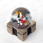 Polyresin Square Base Snow Globe Airline Promotion Gifts Snowball Airplane Model  Rocket Air And Space Museum Souvenirs