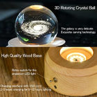 Wood Base 100mm LED Light Water Globe Music Box