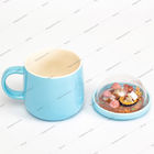 Sgs 8*10cm Promotional Ceramic Coffee Mugs With Lid