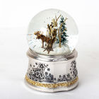 Resin Base 100mm SGS Christmas Ornament Snow Globe