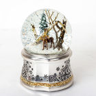 Resin Base 100mm SGS Christmas Ornament Snow Globe