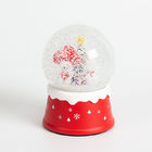 Mushroom Character 65mm Resin Christmas Tree Snow Globe