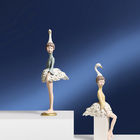OEM Ballet Girl Polyresin Ornaments , H30cm Handmade Room Decoration