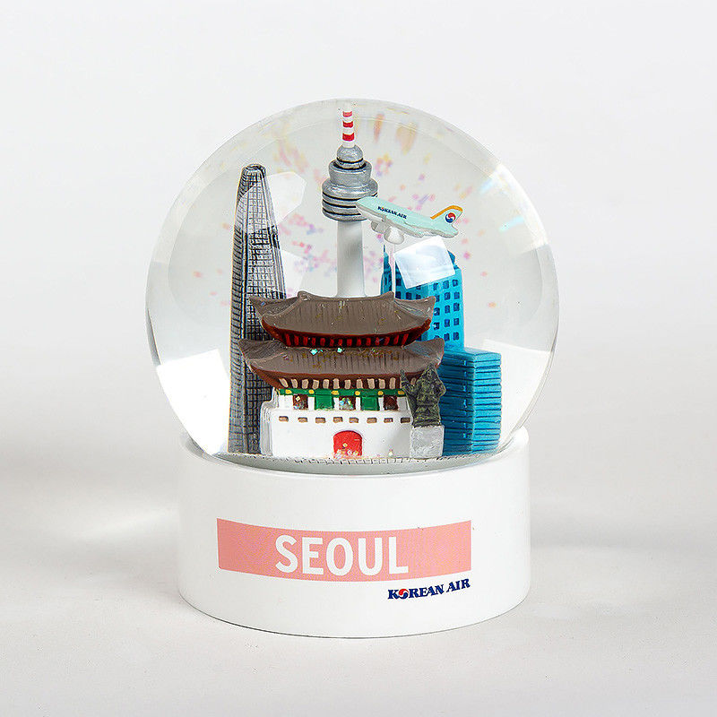 Korean Building Souvenirs Snow Globes