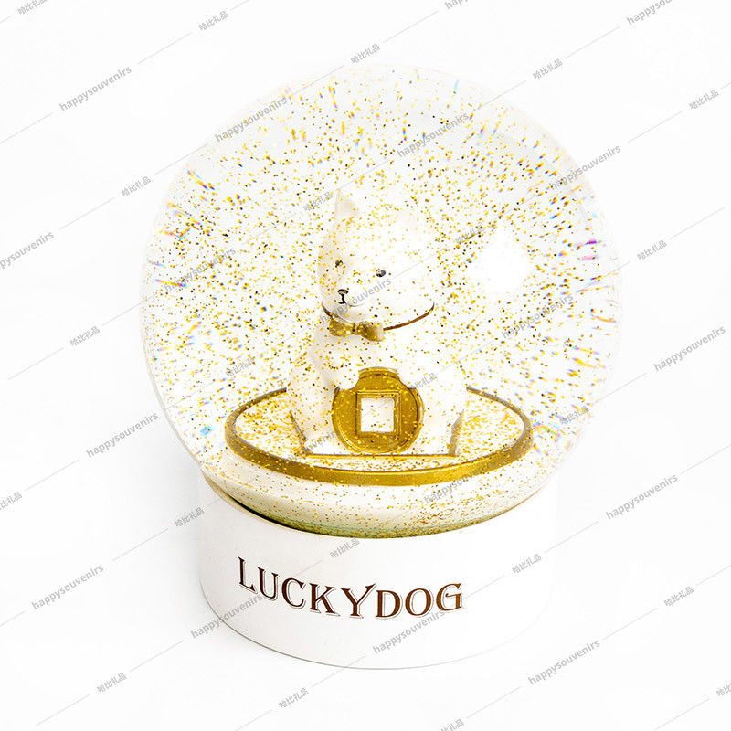 Lucky Dog 35mm Business Promotional Snow Globe
