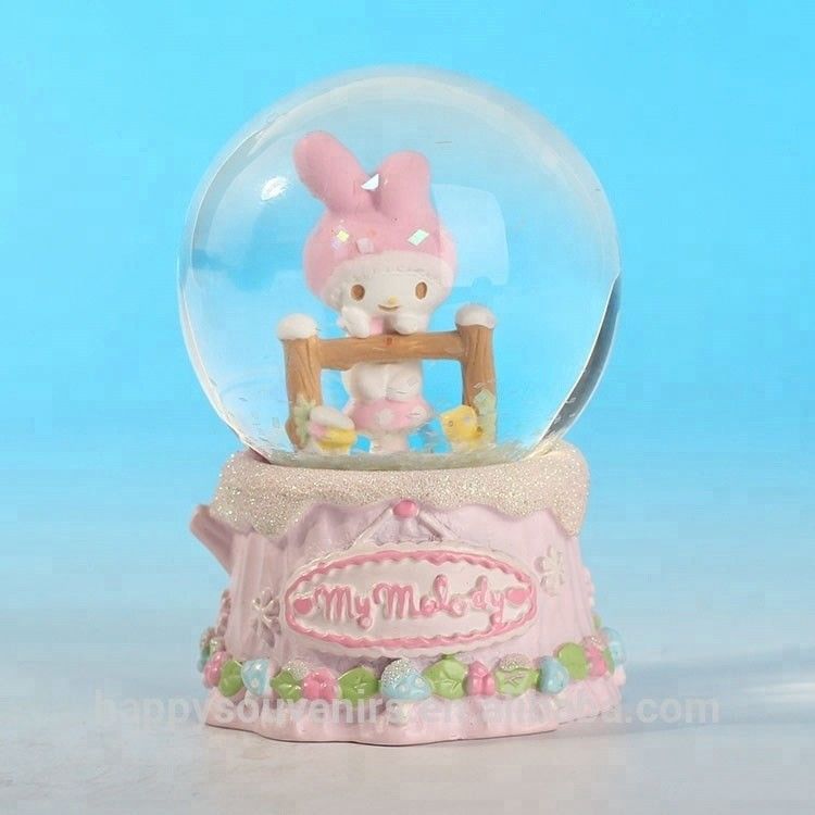 Girl'S Gift 45mm My Melody Rabbit Movie Snow Globes