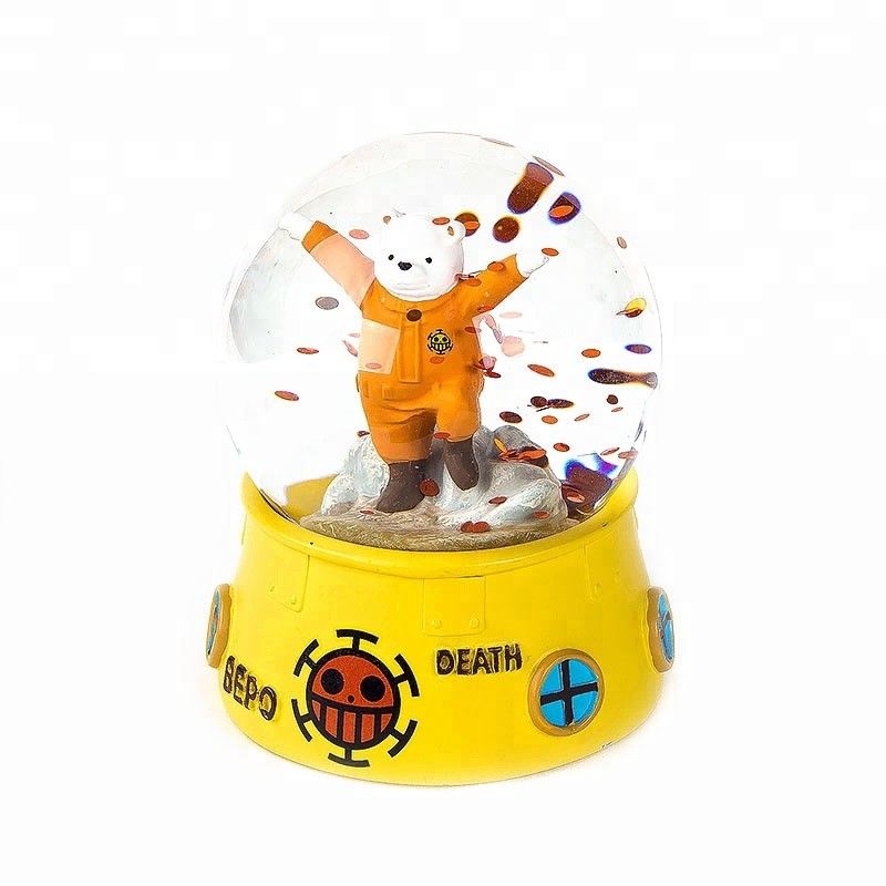 Color Painting Yellow 65mm One Piece Snow Globe